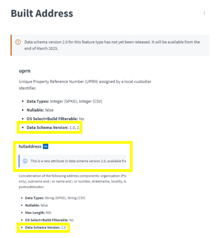 Image showing that Data Schema Version is listed in GitBook