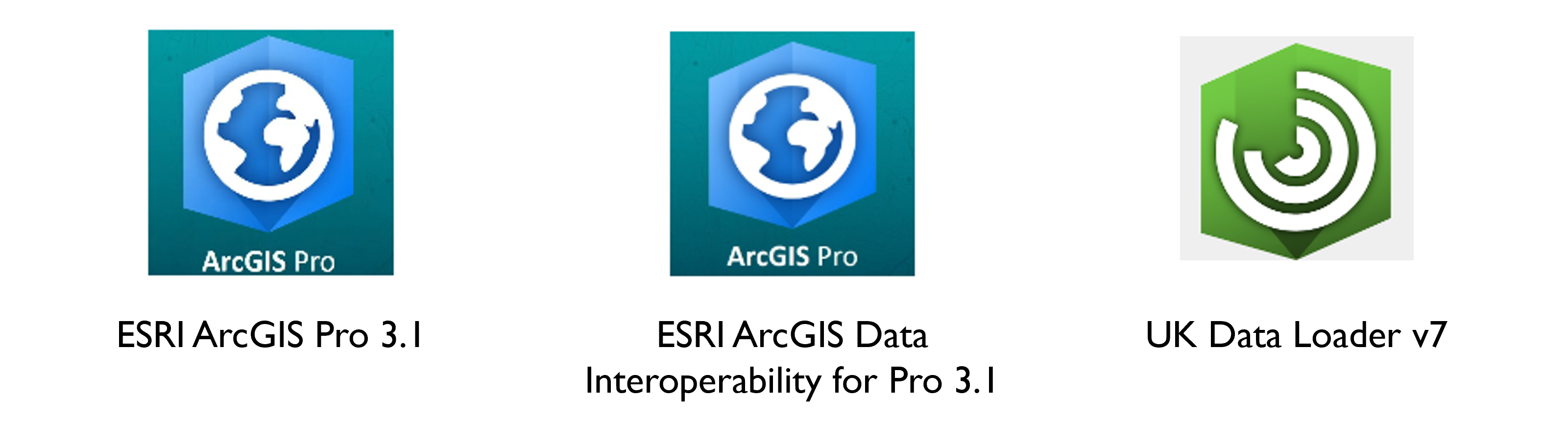 image of ESRI software logos