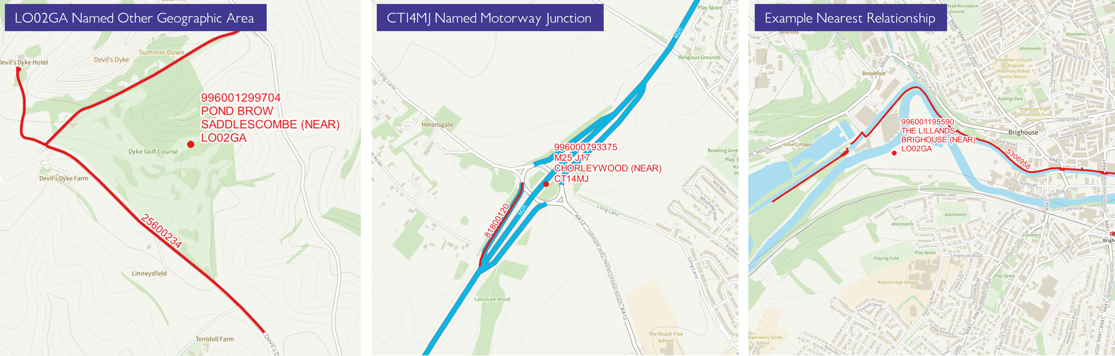 examples of USRNs being assigned to ESG records