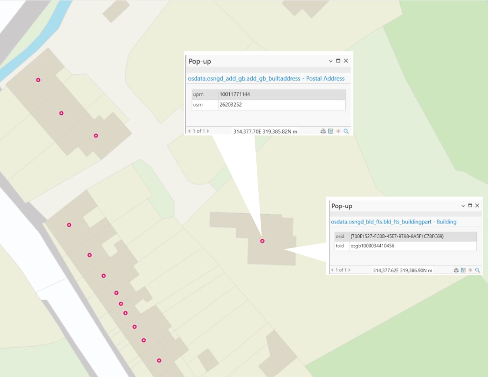 Image showing a building with different OS IDs