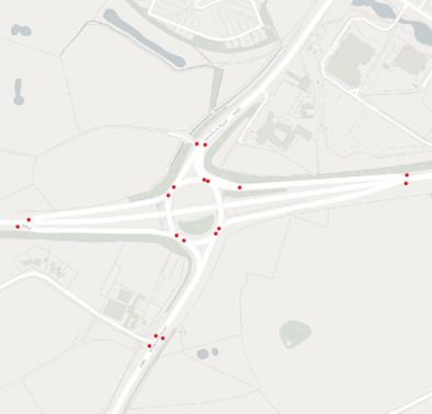Numbered motorway junction
