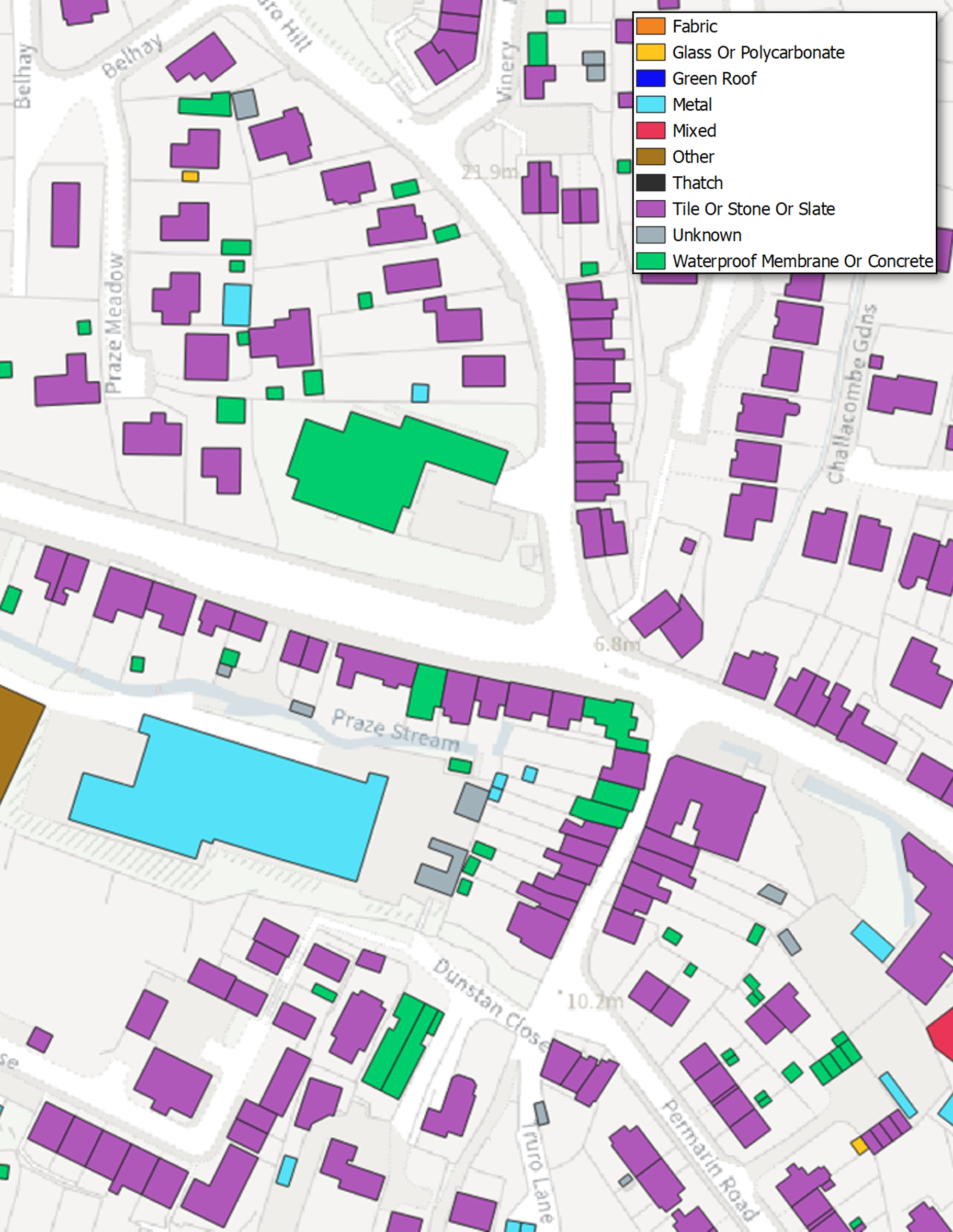 Buildings styled by Roof Material