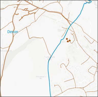 Map of OS NGD Transport Maintenance features
