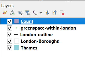 New Count layer in the Layers panel