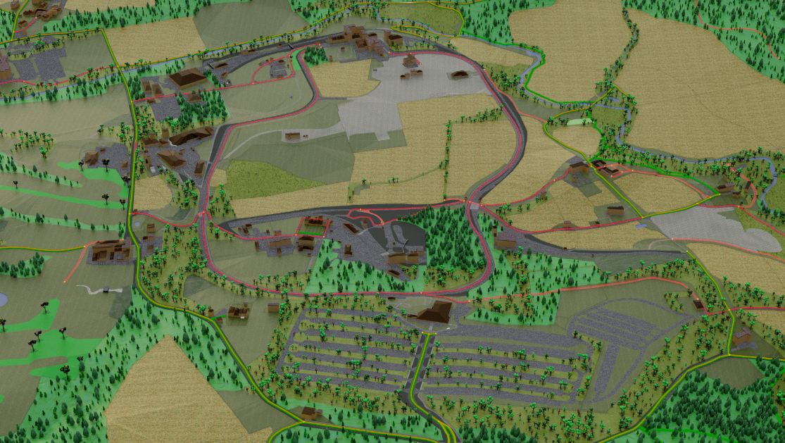 A visualisation of the Beamish museum using NGD feature data