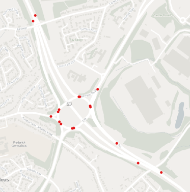 Numbered A Road Junction