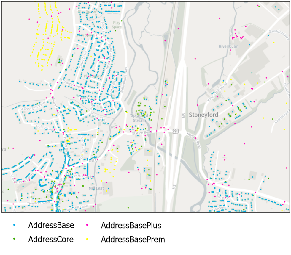 image of addressbase, addressbase core, addressbase plus and addressbase premium